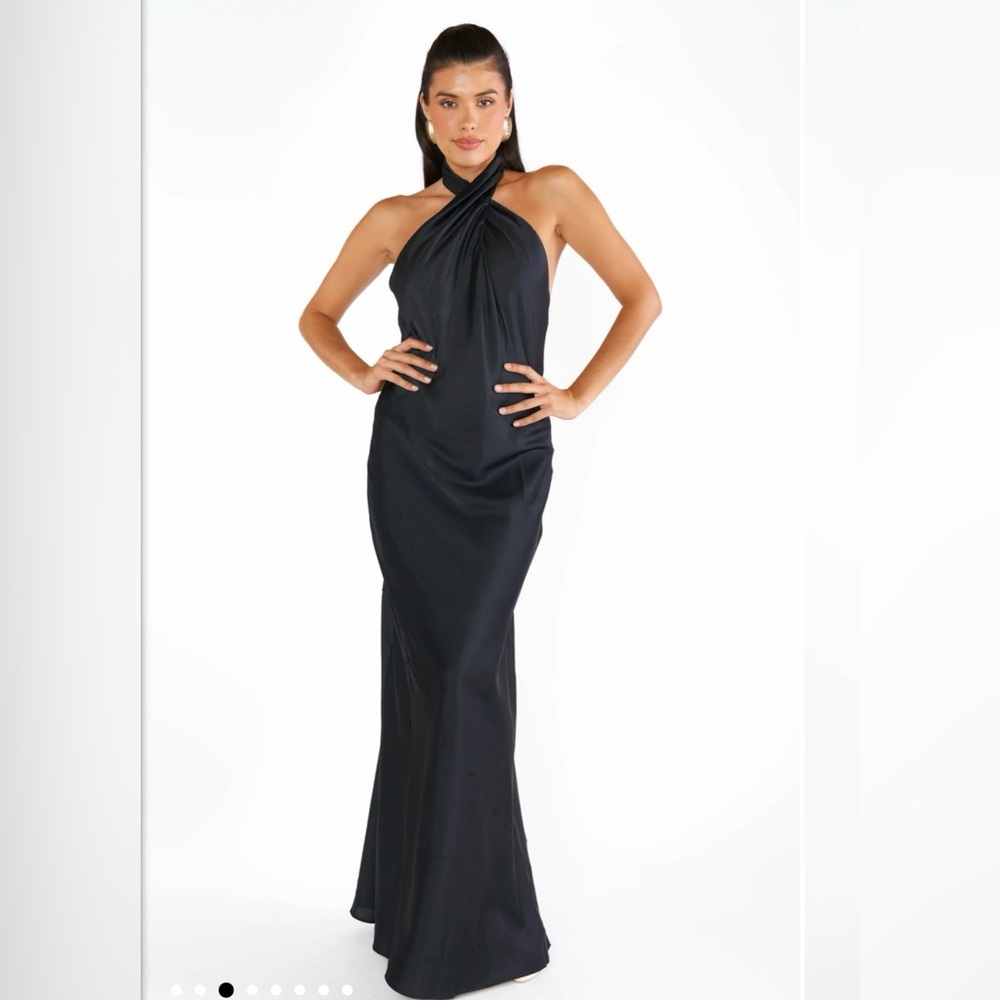 Show Me Your MuMu Black Halter Dress